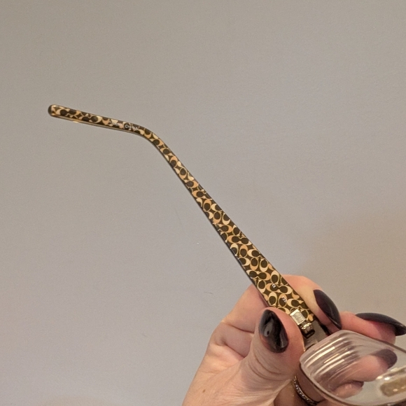Coach Leopard Pattern Glasses with Gold Accents - Picture 14 of 14